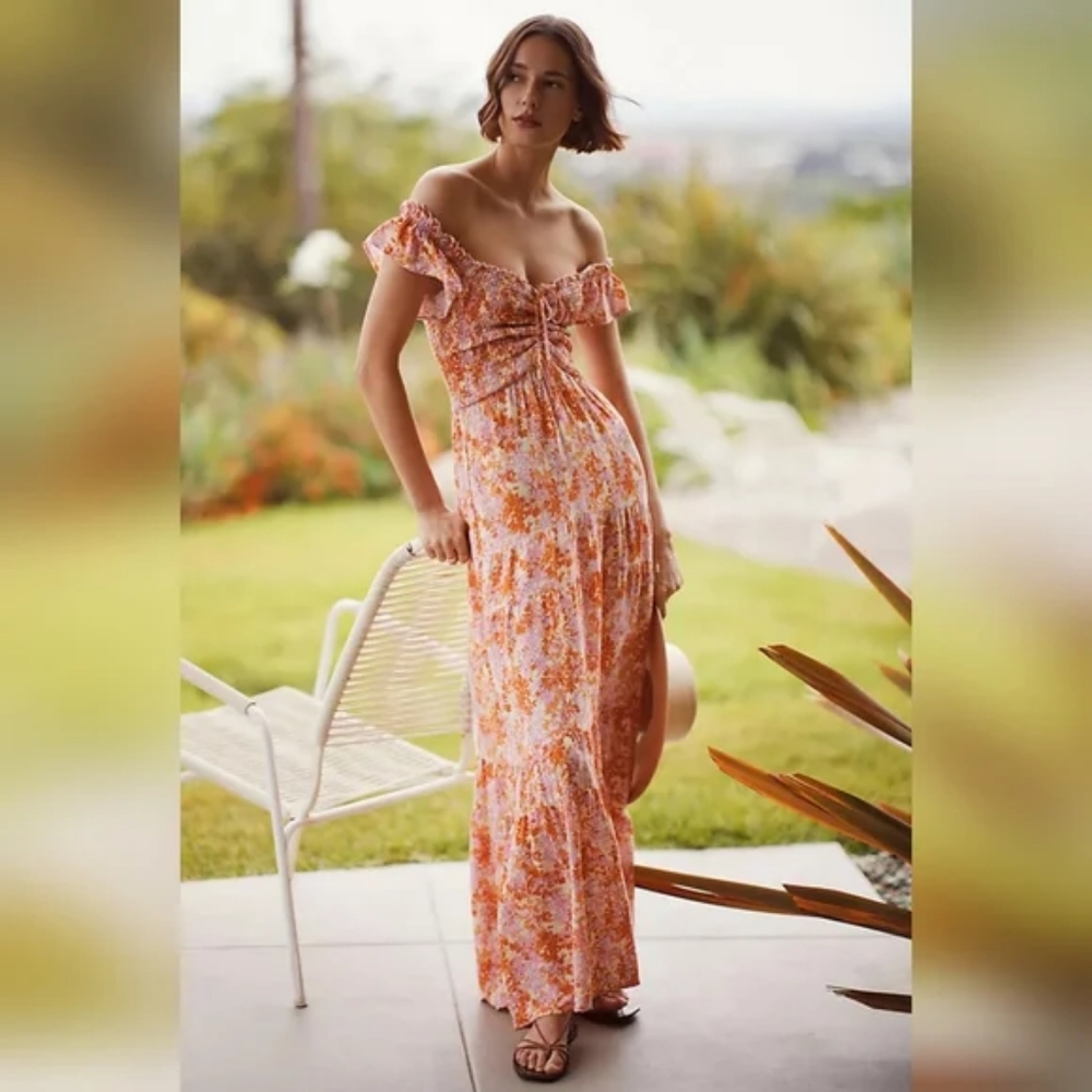 L*Space Lucia Smocked Maxi Dress - Picture 2 of 9